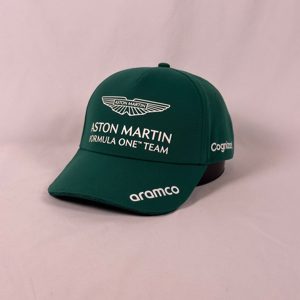 Aston Martin Formula One Team Hat NWT OS Green Aramco Cognizant F1 Cap